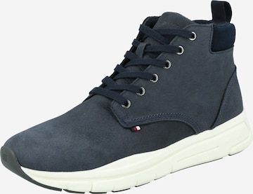 TOMMY HILFIGER Lace-up boots in Blue: front
