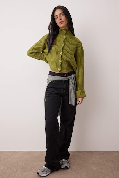 Trendyol Knit Cardigan in XS in Apple, Item view