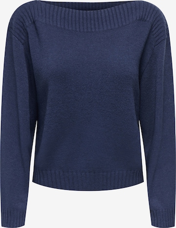 Pull-over 'KATIA ' ONLY en bleu : devant