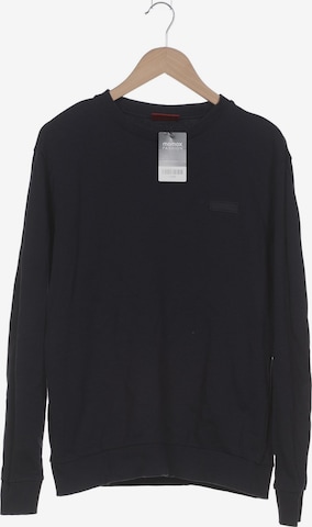 HUGO Sweatshirt & Zip-Up Hoodie in L in Blue: front