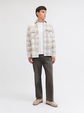JACK & JONES Regular Fit Hemd 'RAYLE' in Beige