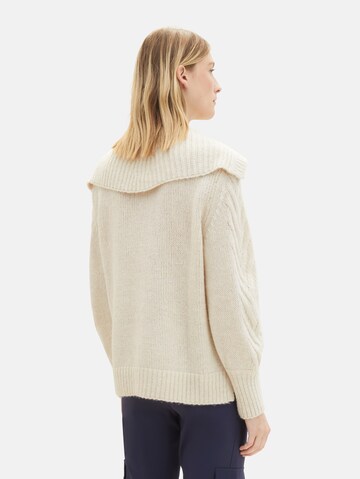 TOM TAILOR Pullover in Beige