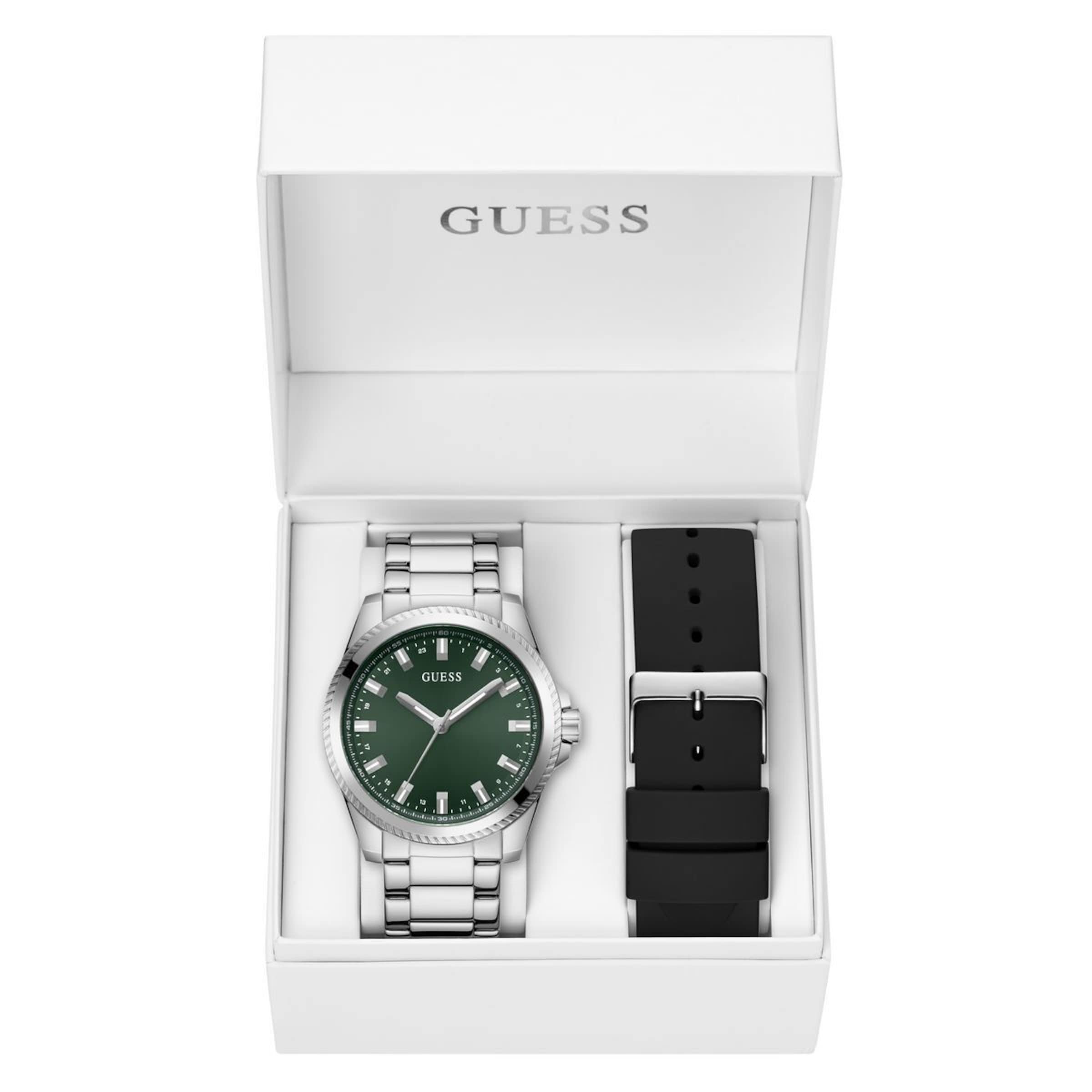 GUESS Uhr 'Champ' in Silber