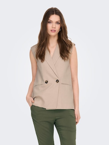 ONLY Suit Vest 'Caro' in Beige: front