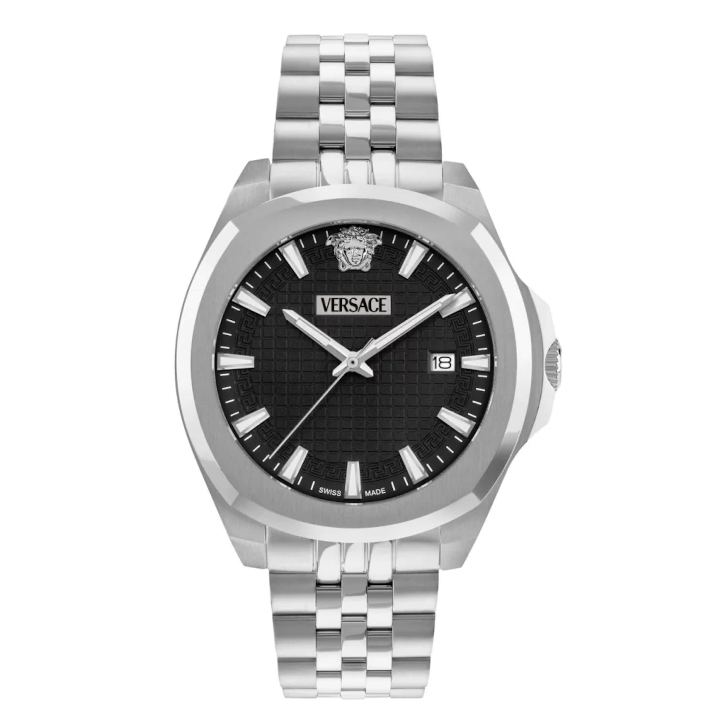 VERSACE Analoguhr in Silber: Vorderseite