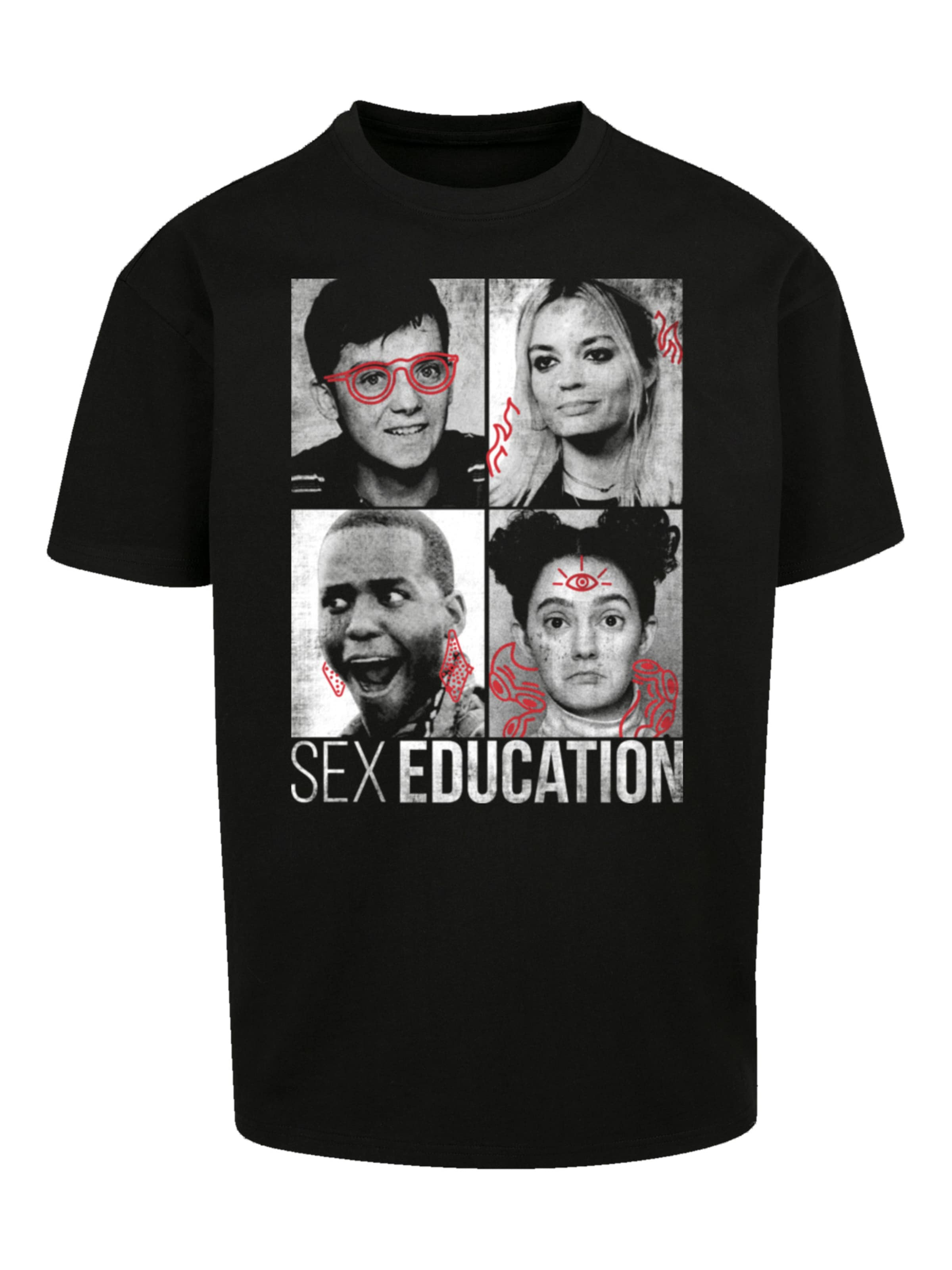 T-Shirt 'Sex Education Class Photos Netflix TV Series' F4NT4STIC en noir : devant