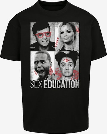 T-Shirt 'Sex Education Class Photos Netflix TV Series' F4NT4STIC en noir : devant