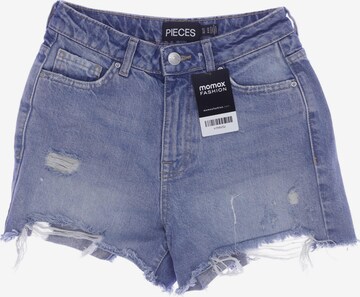 PIECES Shorts in XS in Blue: front