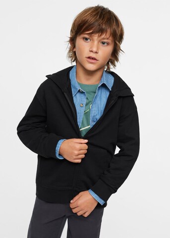 Veste de survêtement 'Francia' MANGO KIDS en noir : devant