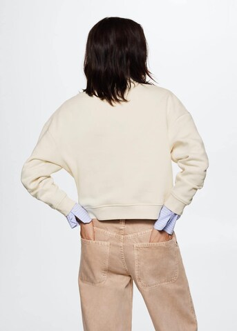 MANGO Sweatshirt in Beige