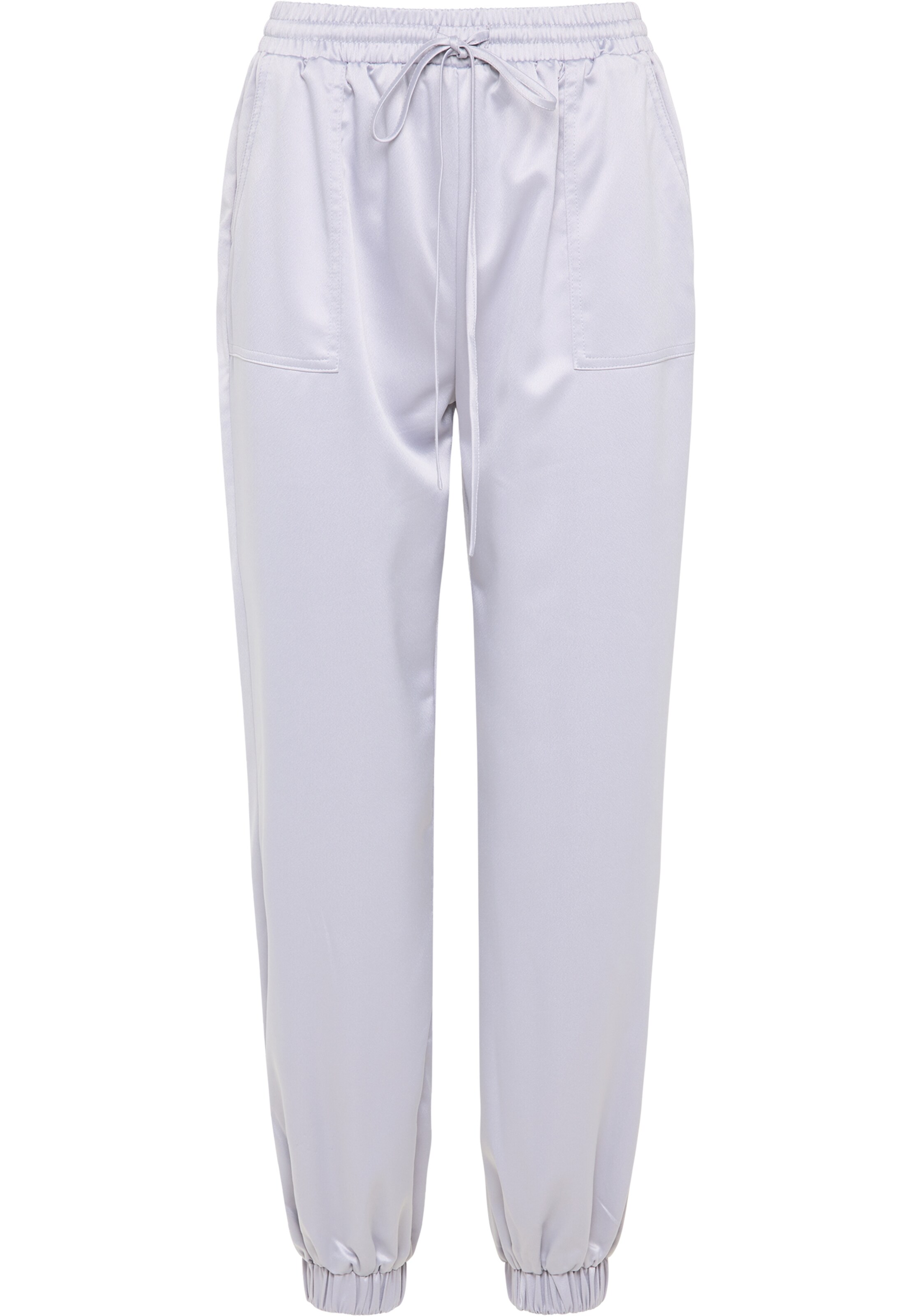 RISA Tapered Trousers in White: front