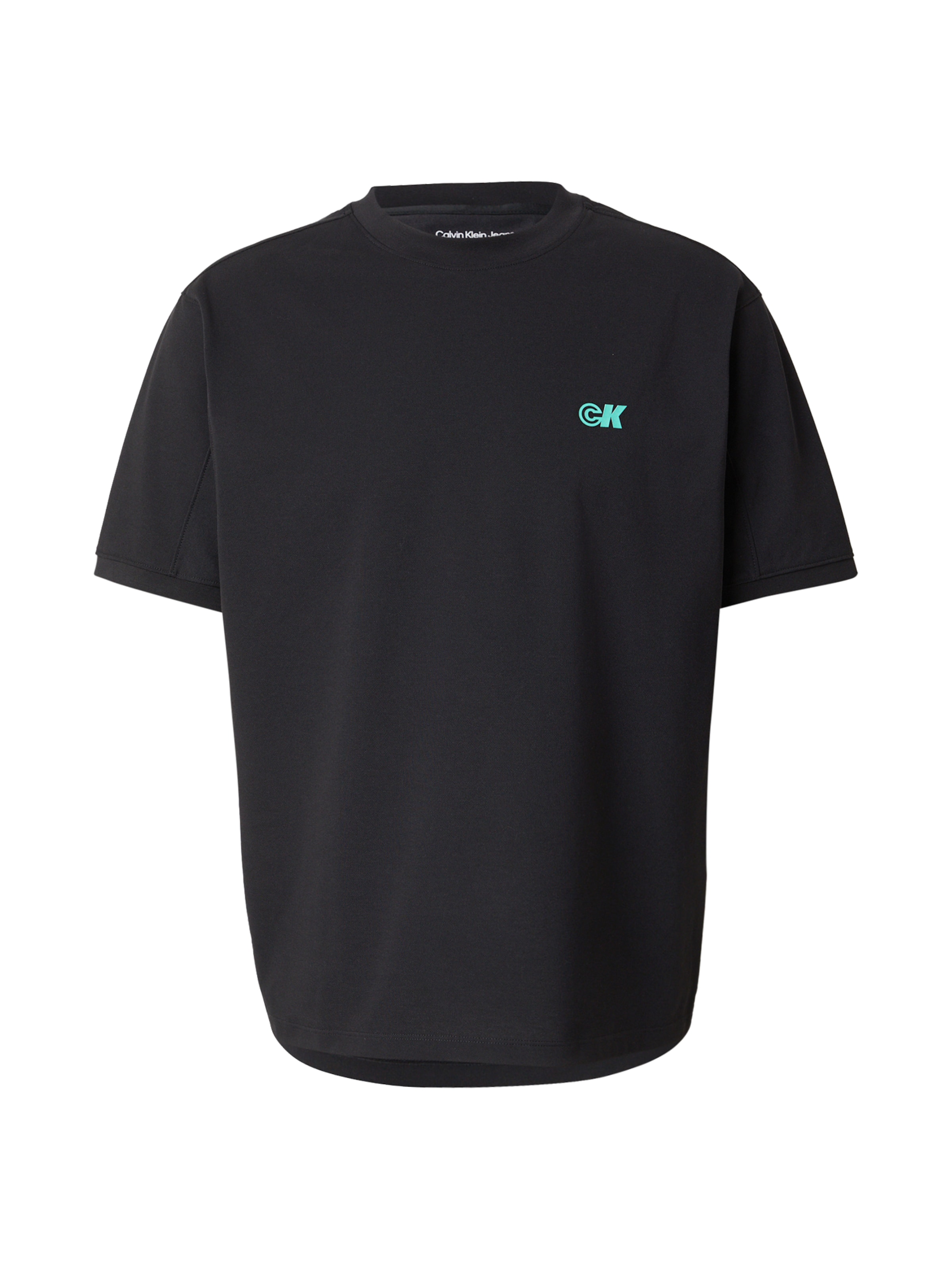 Calvin Klein Jeans Тениска в черно: отпред