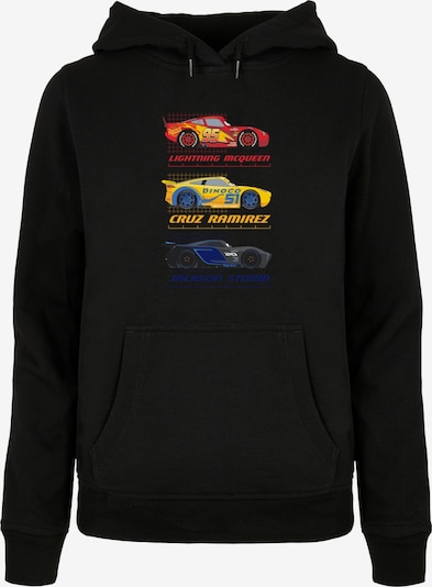 ABSOLUTE CULT Sweatshirt 'Cars -Racer Profile' in dunkelblau / gelb / rot / schwarz, Produktansicht