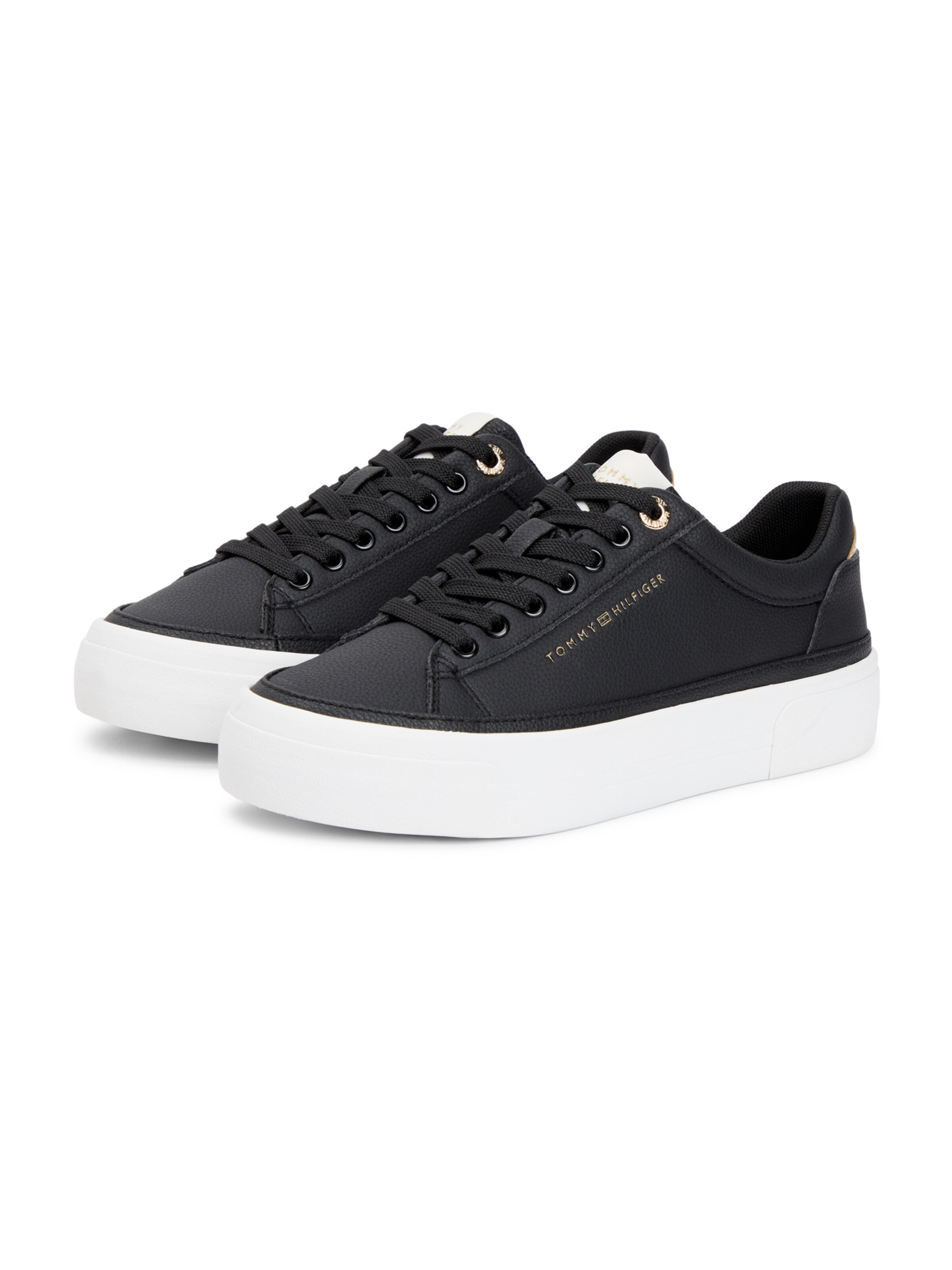 Sneaker low de la TOMMY HILFIGER pe negru