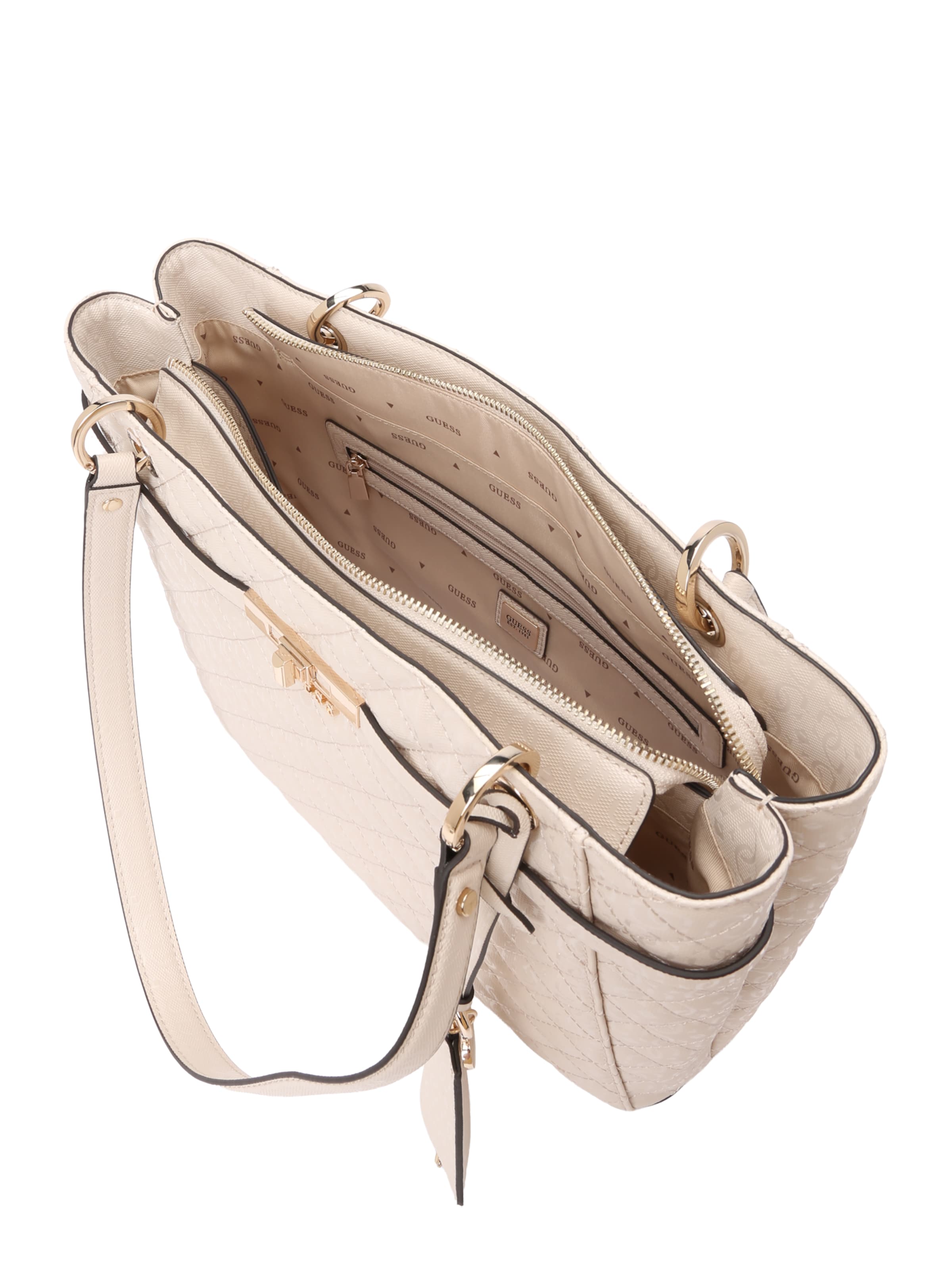 Borsa a spalla 'Idra Noel' di GUESS in bianco