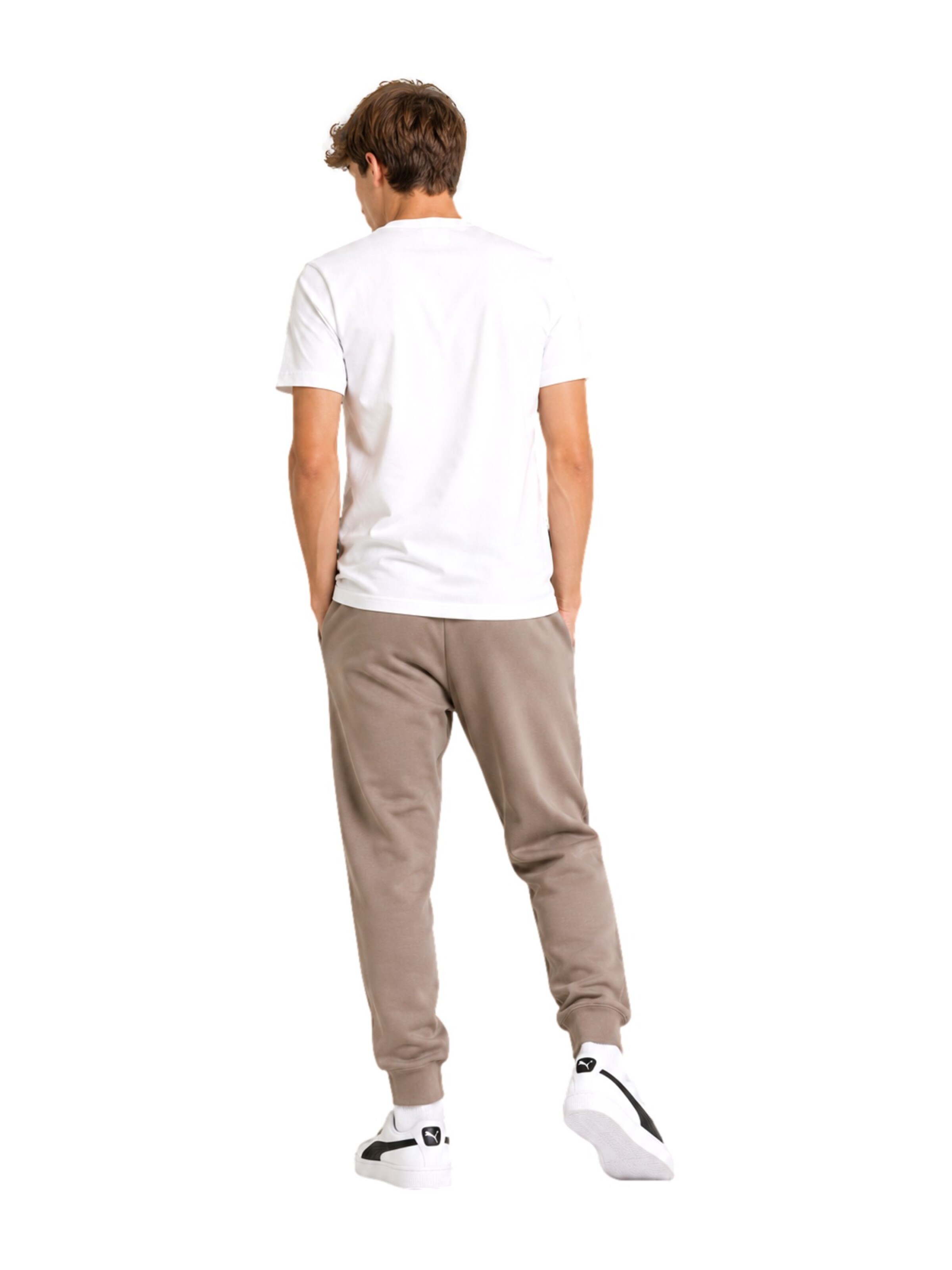 PUMA Regular Broek in Beige