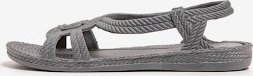 Brasileras Sandale 'Esmirna' in Grau: Vorderseite