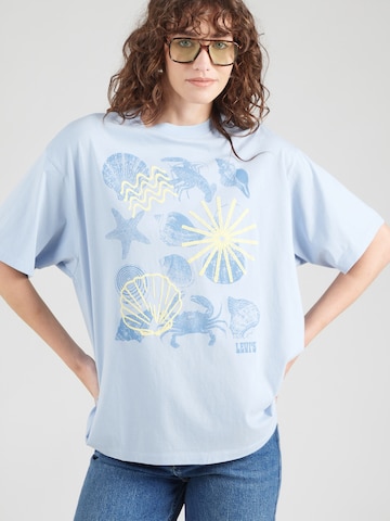 LEVI'S ® Oversize t-shirt i blå: framsida