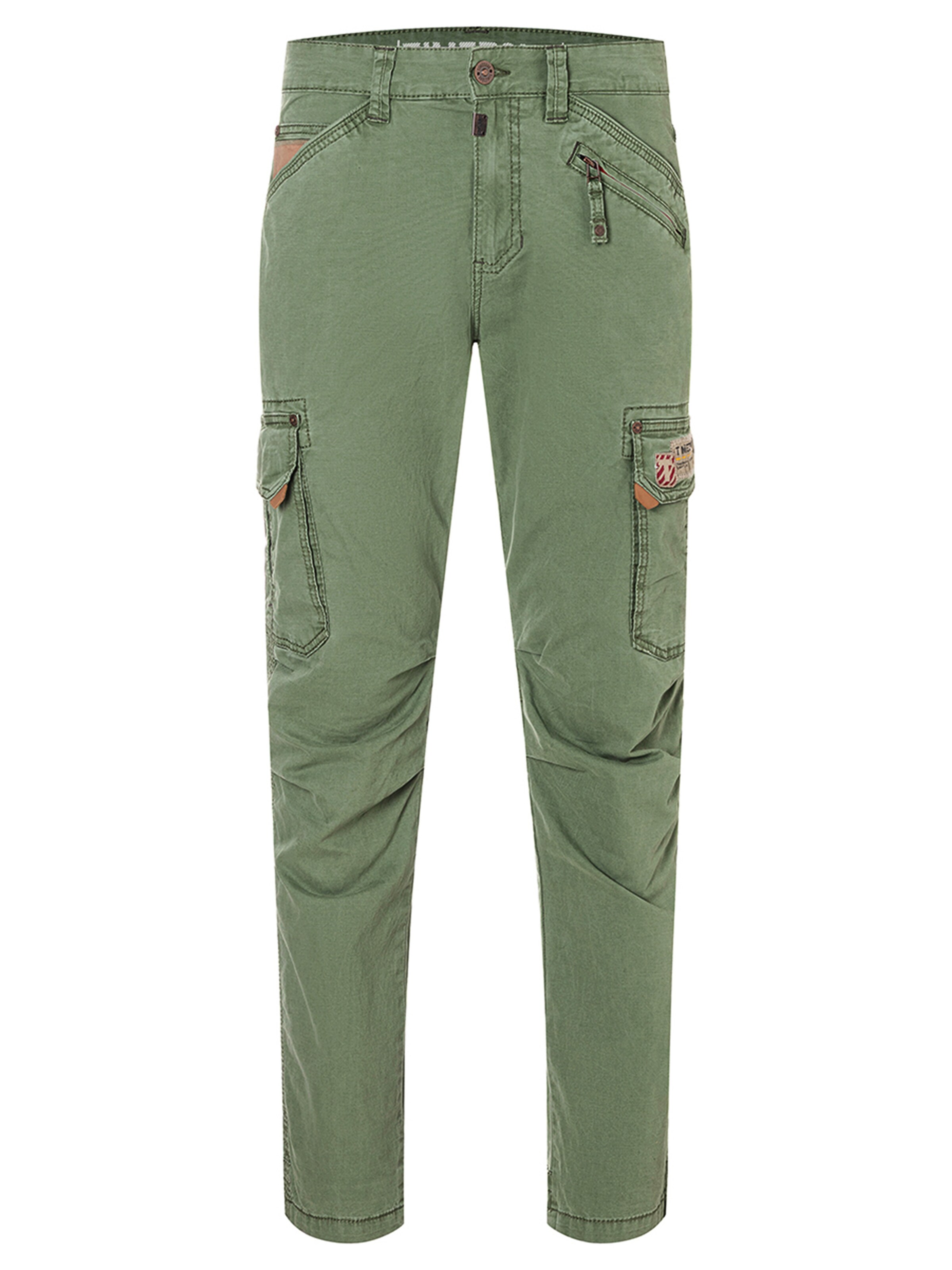 TIMEZONE Cargo Jeans 'Roger' in Green: front