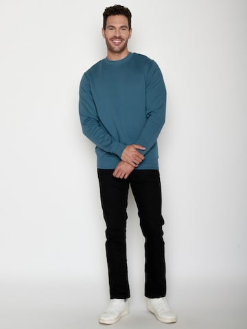 Sweat-shirt 'Wild Basic' GREENBOMB en bleu