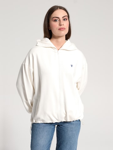 NOWIHT Sweatjacke 'Sabine'‌‌‌‌‌‌‌‌‌‌ in Weiß