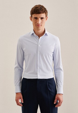 Coupe regular Chemise SEIDENSTICKER en bleu : devant