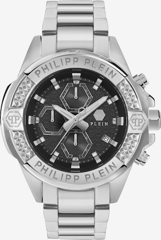 Philipp Plein Watches Analog Watch 'The $kull Chrono' in Silver: front