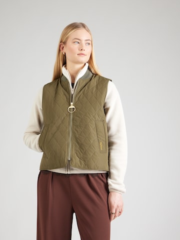 Barbour Vest in Green: front