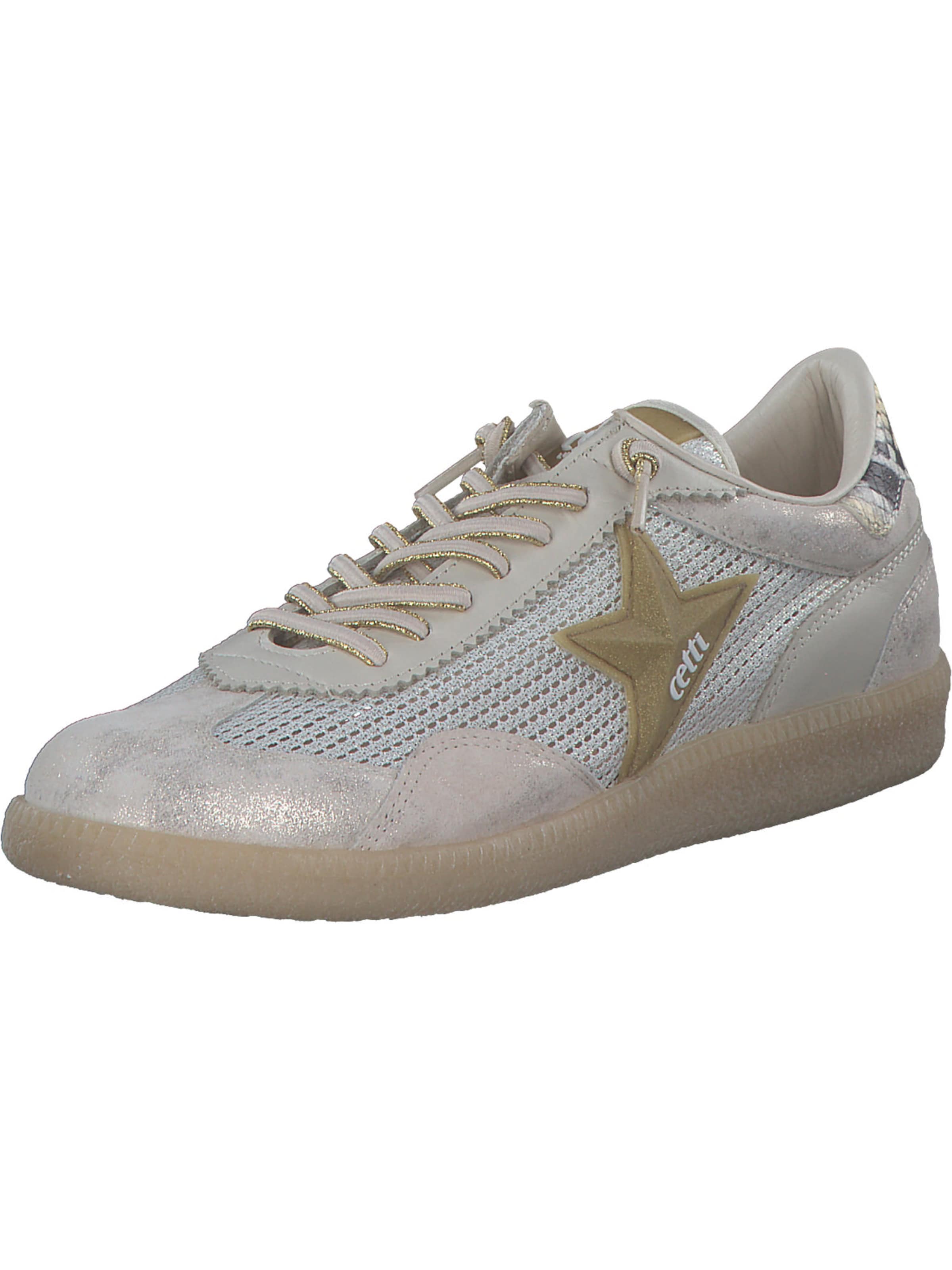 Cetti Platform trainers in Beige: front