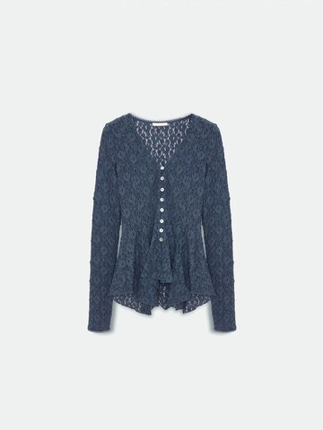 Dilvin Knit Cardigan in Blue