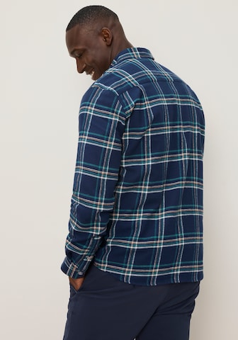 DELMAO Regular fit Button Up Shirt in Blue
