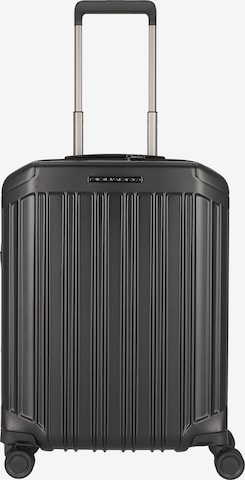 Piquadro Trolley in Schwarz: predná strana