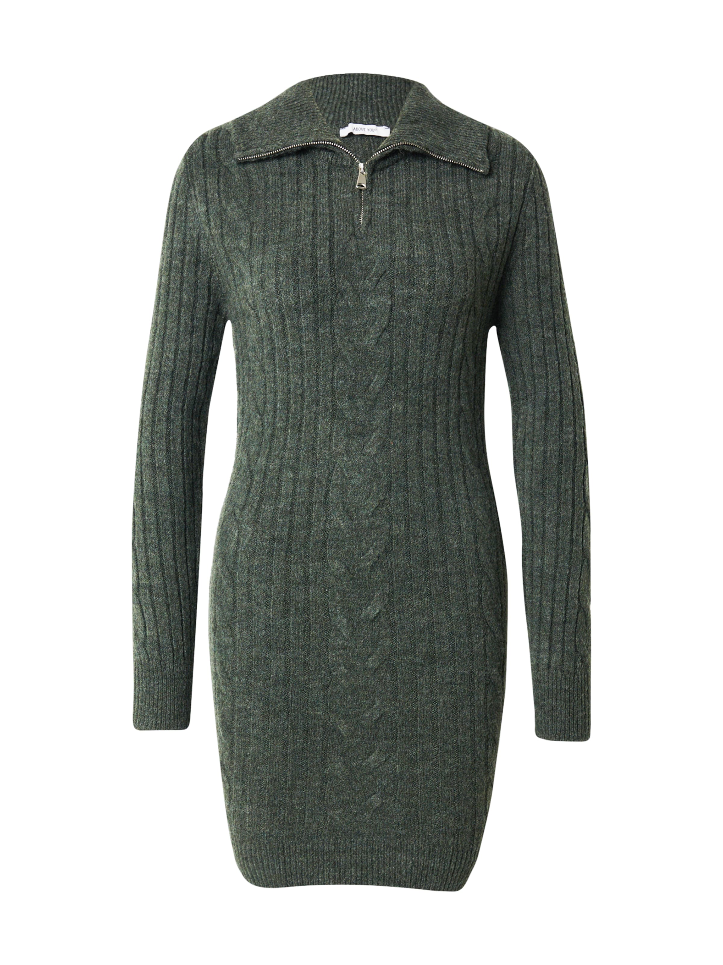ABOUT YOU - Vestido de punto 'Monique' en verde: frente