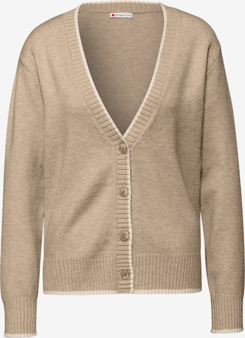 STREET ONE Strickjacke in Beige: Vorderseite