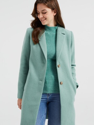 WE Fashion Płaszcz przejściowy w kolorze zielony: przód