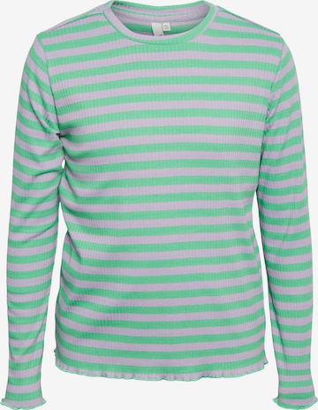 Pieces Kids Shirt in Groen: voorkant