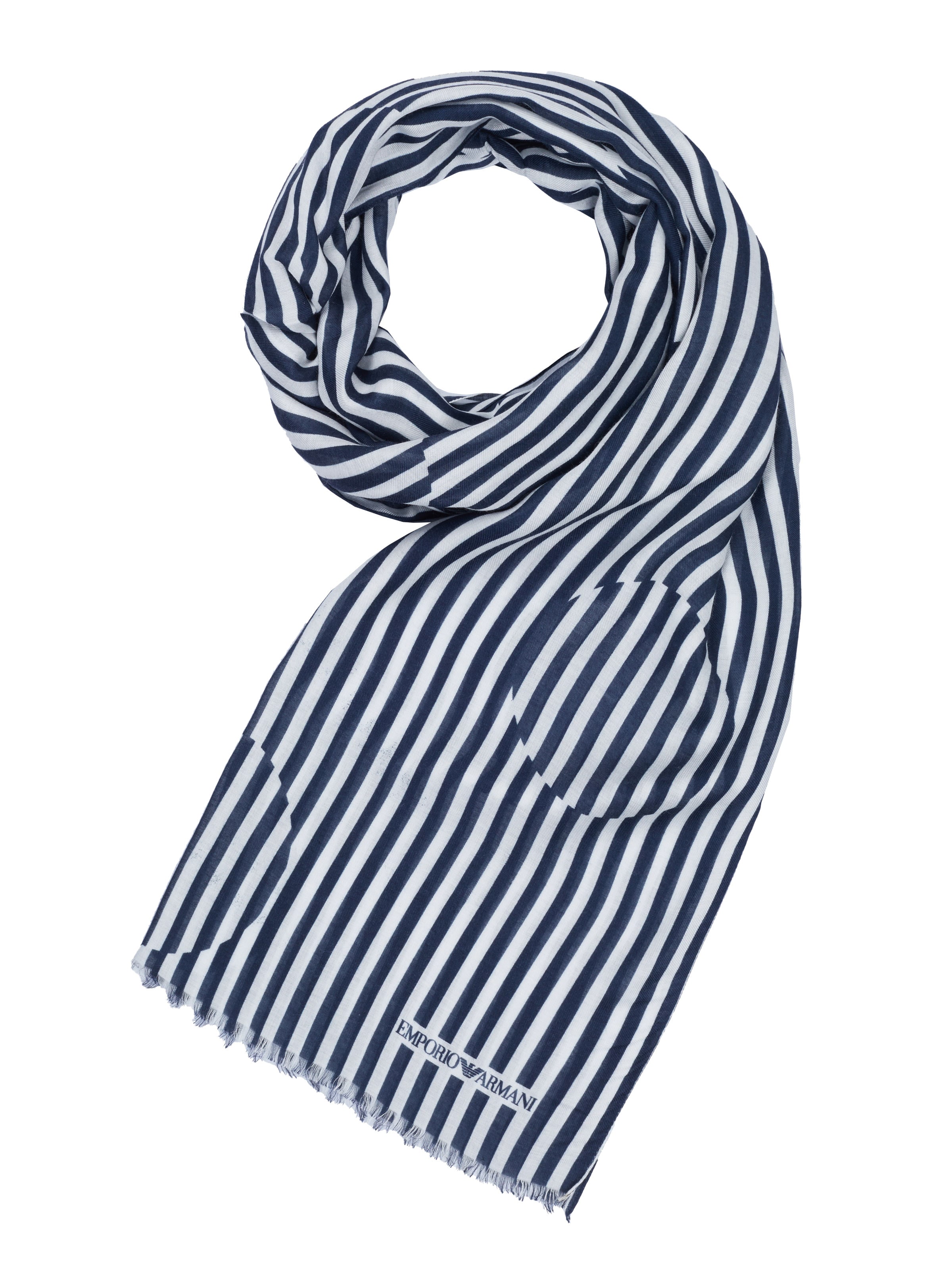 ARMANI Scarf in White: front