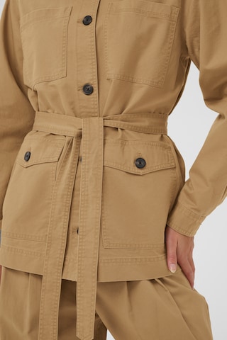 SAINT TROPEZ Between-season jacket 'ParkerSZ' in Brown