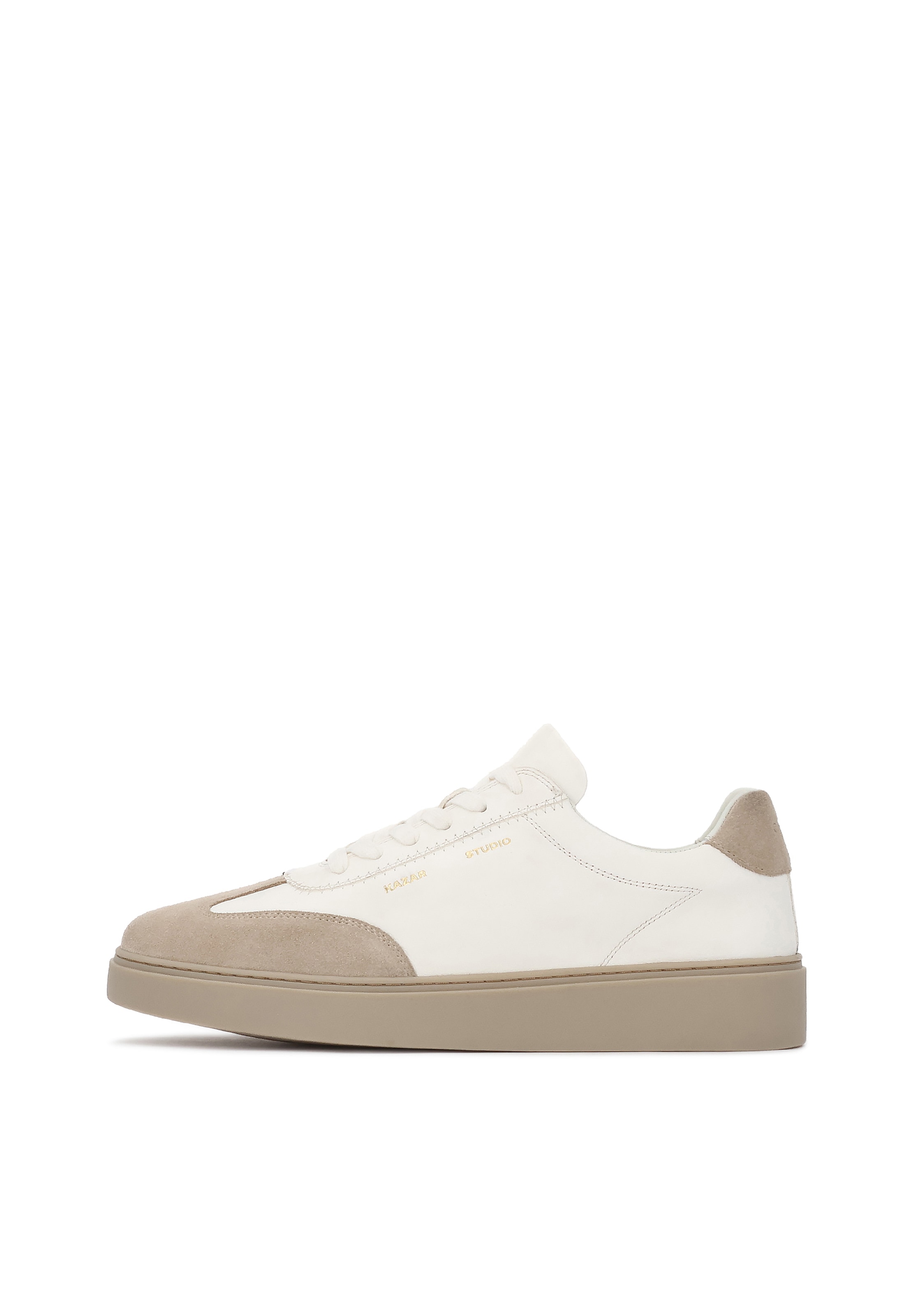 Sneaker bassa di Kazar Studio in bianco: frontale