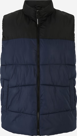 Jack & Jones Plus Vest 'Chili' in Blue: front