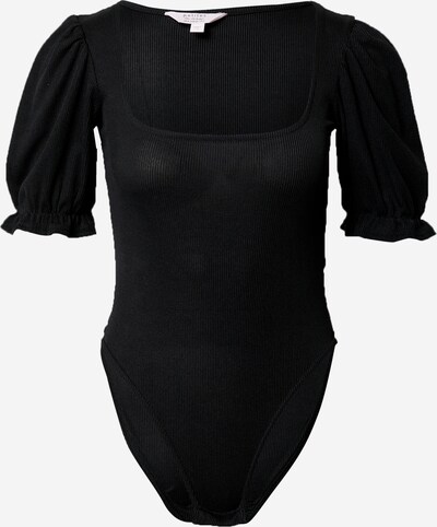 Miss Selfridge Petite Shirt bodysuit in Black, Item view