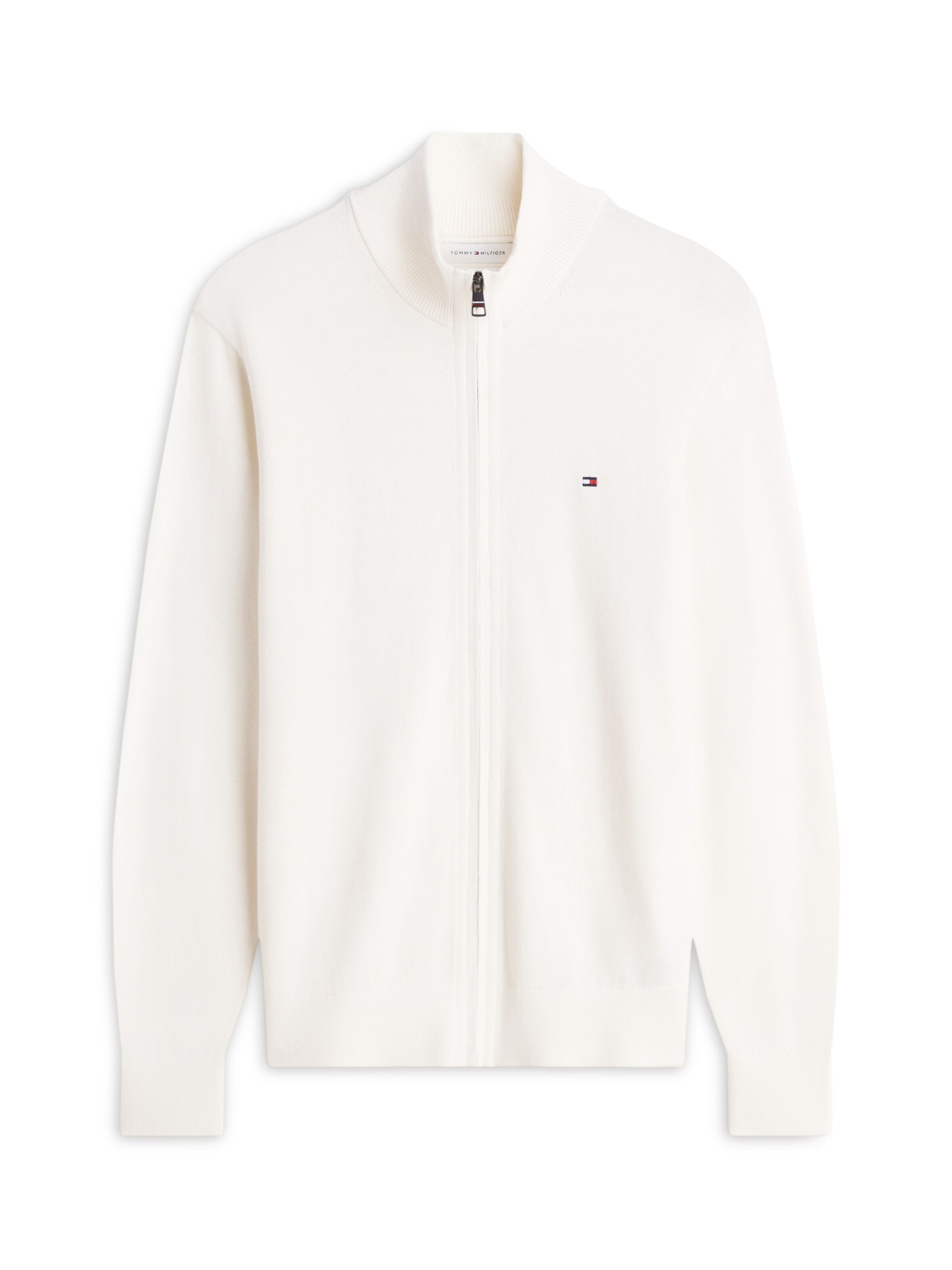 TOMMY HILFIGER Knit Cardigan in Yellow: front