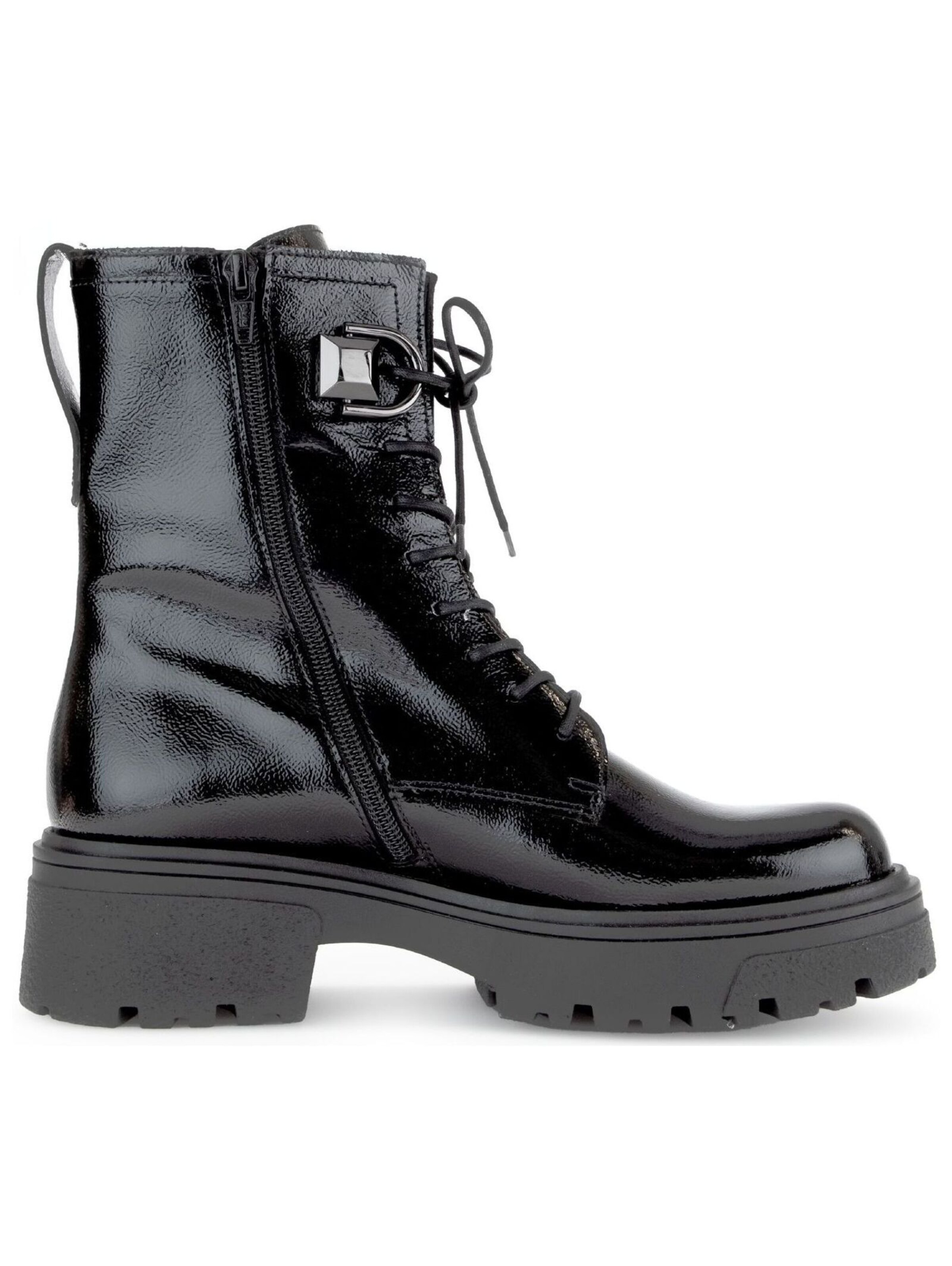 GABOR Lace-Up Ankle Boots in Black