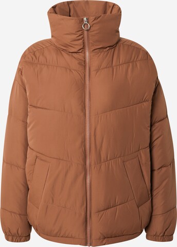 HOLLISTER Winter Jacket in Brown: front