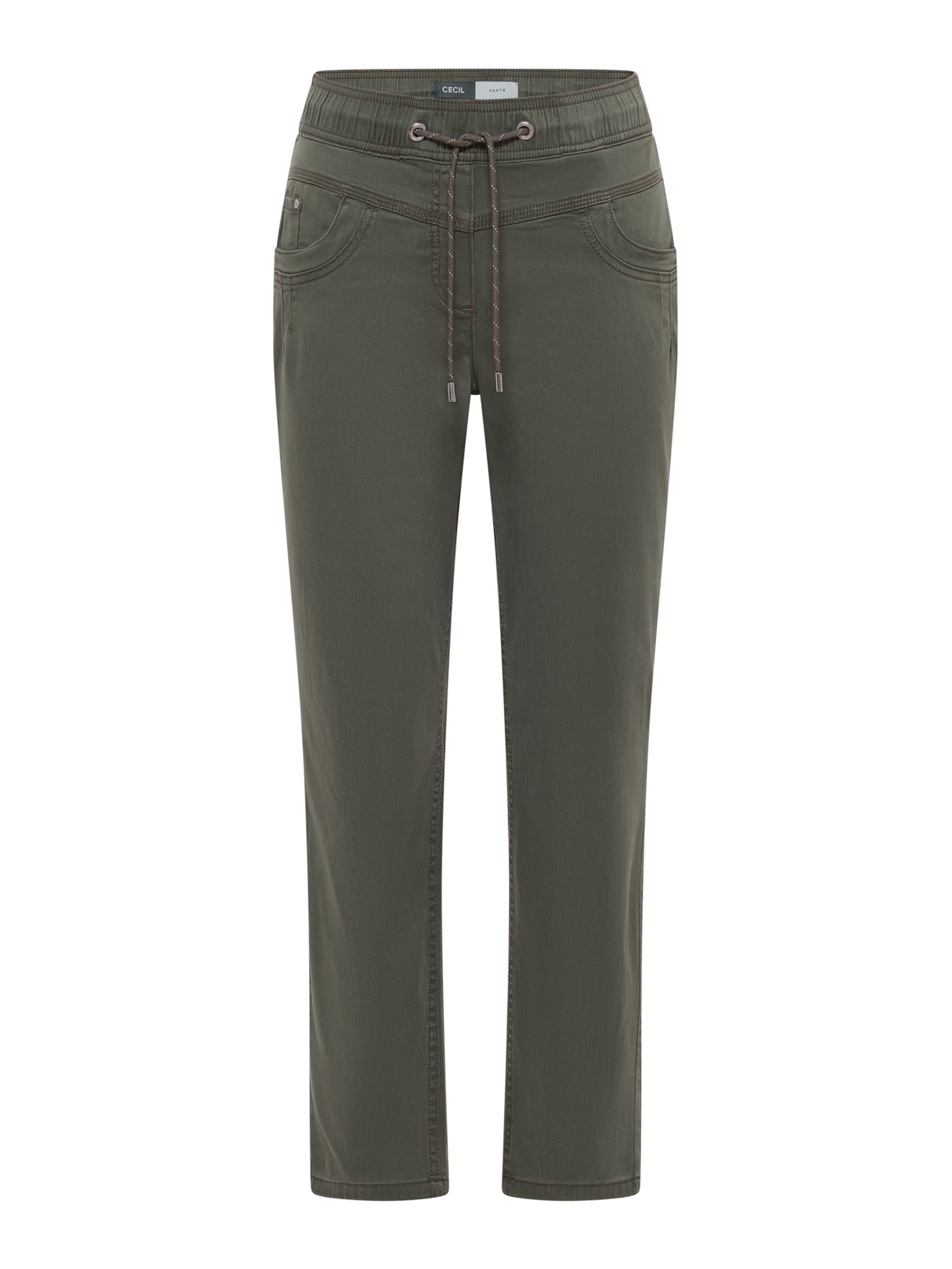 CECIL - regular Pantalón 'Tracey' en verde: frente