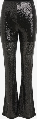 VILA Flared Pants in Black: front