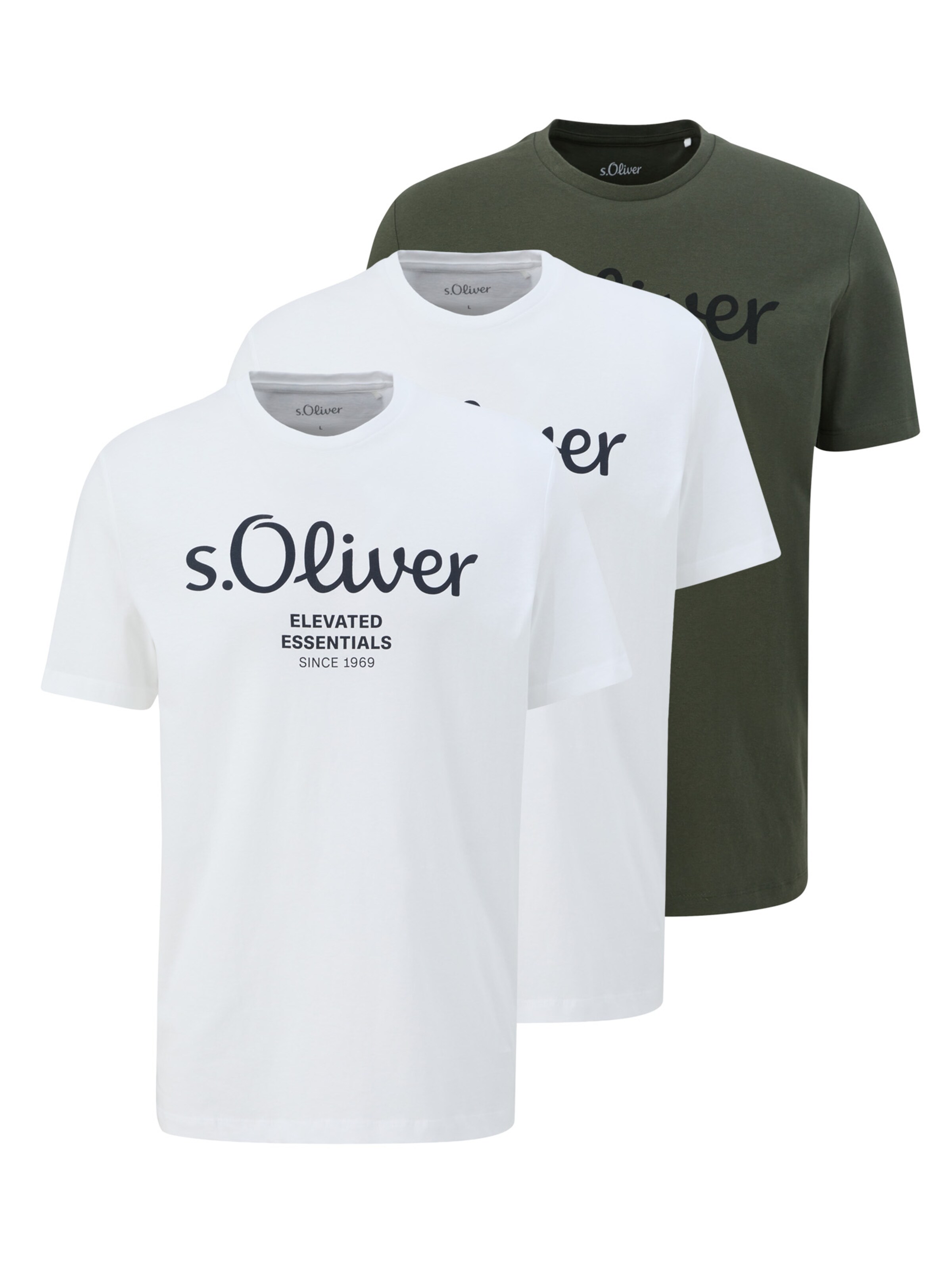 s.Oliver Shirt 'Basic'‌ in Grün: Vorderseite