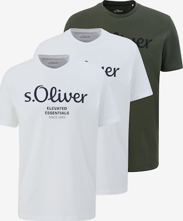s.Oliver Shirt 'Basic' in Grün: Vorderseite