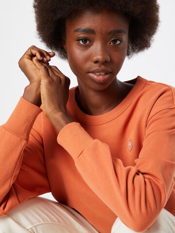 KnowledgeCotton Apparel Sweatshirt 'DAPHNE' in Oranje