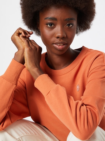 KnowledgeCotton Apparel Sweatshirt 'DAPHNE' in Orange